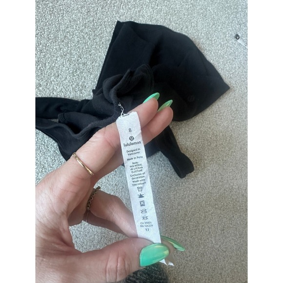 Lululemon LA Double Strap Shoulder Tank Black Size 8 Medium - Picture 3 of 7